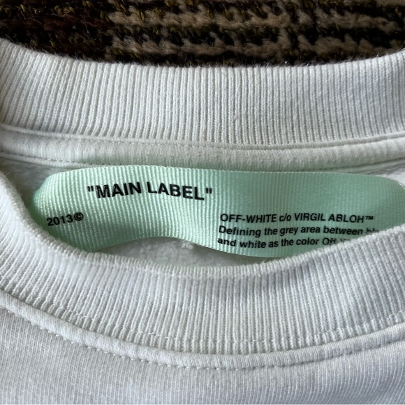 Off—White Virgil Abloh: Main Label. 2019 Gradient sweatshirt. Sz M. - Picture 4 of 9